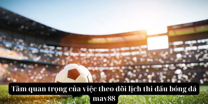 Tầm quan trọng của việc theo dõi lịch thi đấu bóng đá may88